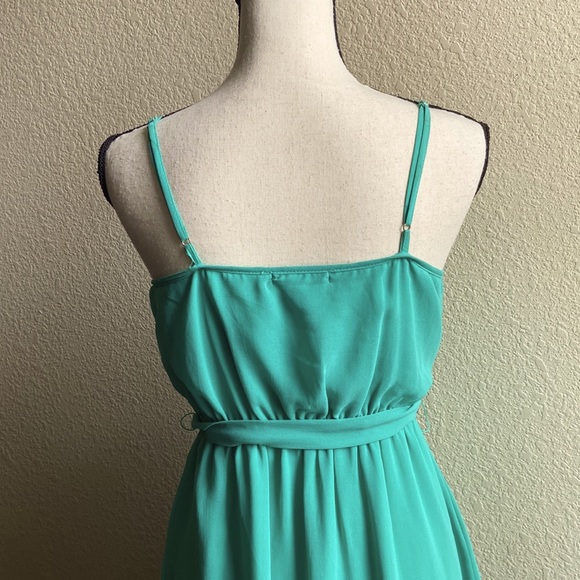 VELVET OAK MINT GREEN ADJUSTABLE STRAPS SUNDRESS - Picture 7 of 7